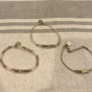 Family Faith Blessed Little Words Project 3 bracelet Bundle